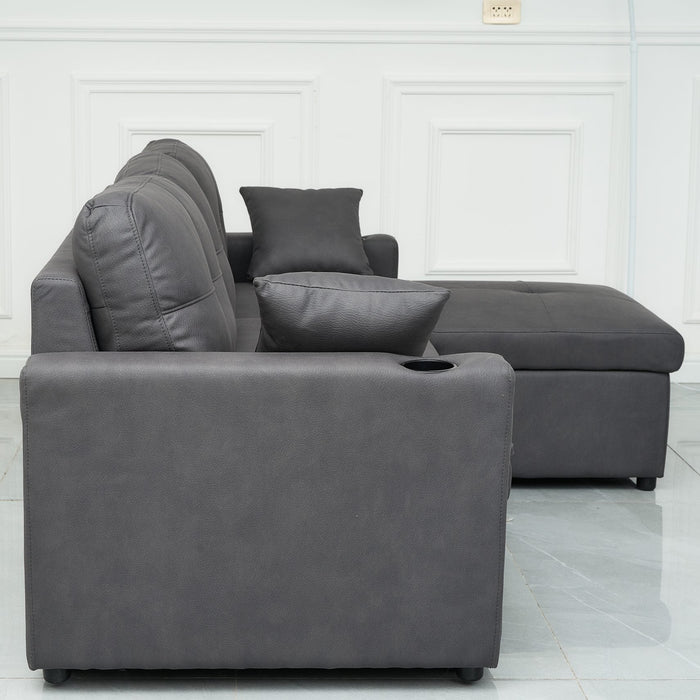 Romy Sofa Bed with Storage Chaise