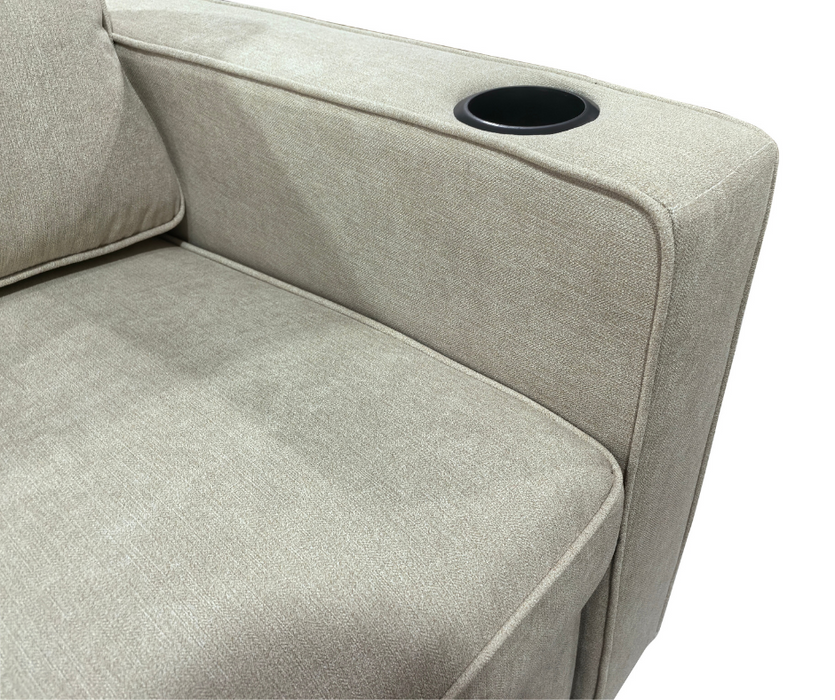 Miles 2 Seater Sofa Bed - Beige