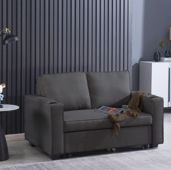 Miles 2 Seater Sofa Bed Dark Grey