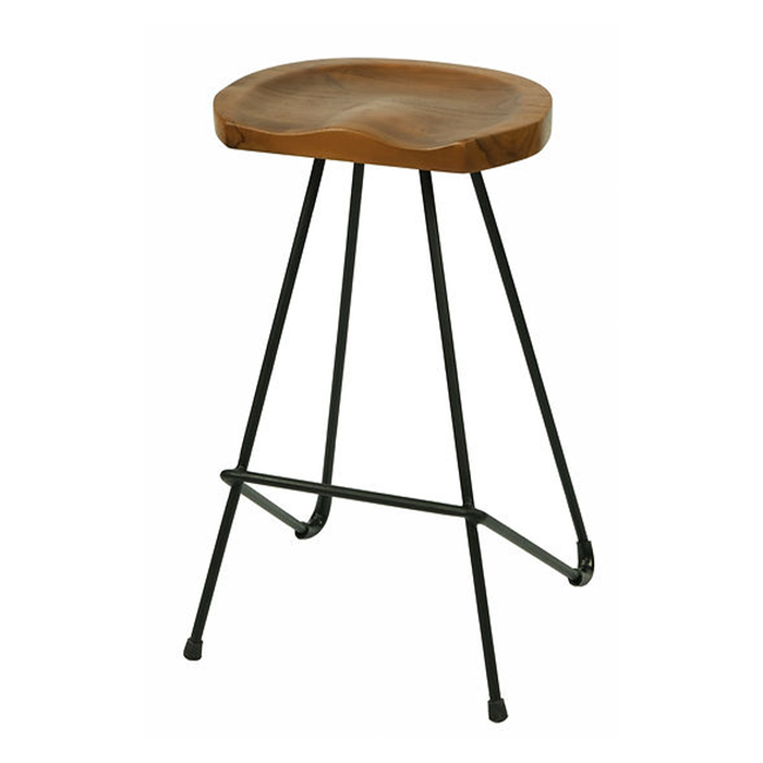 Industrial Saddle Shape Stool