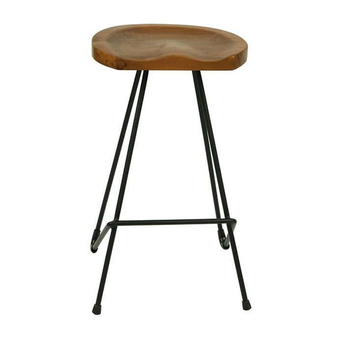 Industrial Saddle Shape Stool