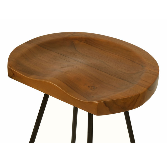 Industrial Saddle Shape Stool