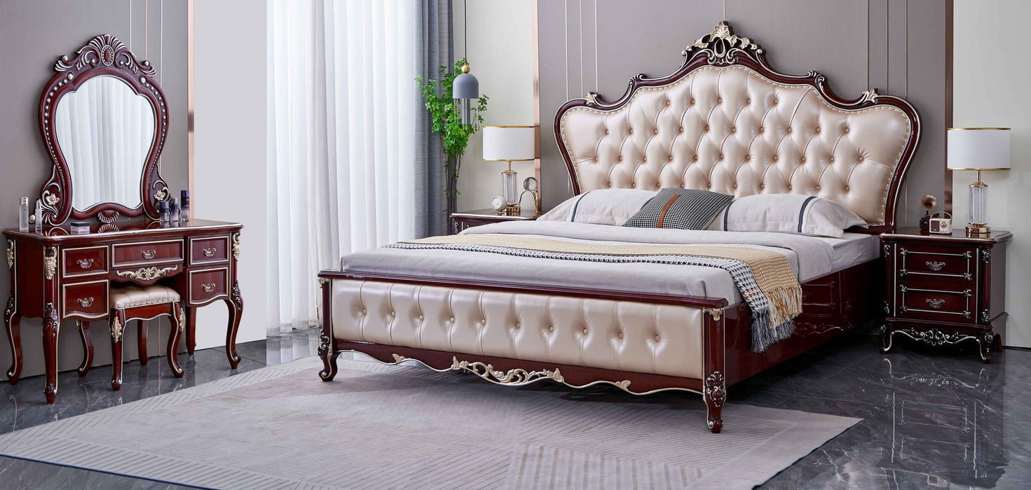 Bernadeta Queen French Timber Bed