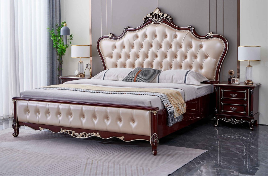 Bernadeta Queen French Timber Bed