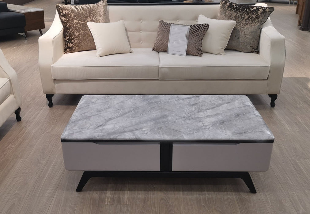 Grey Carla Marble Coffee Table