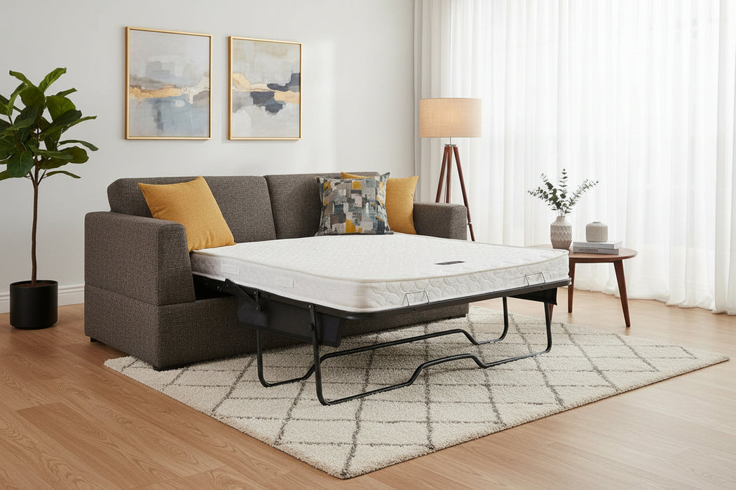 Philip Fabric 2.5 Seater Pull Out Sofa Bed with Double Mattress