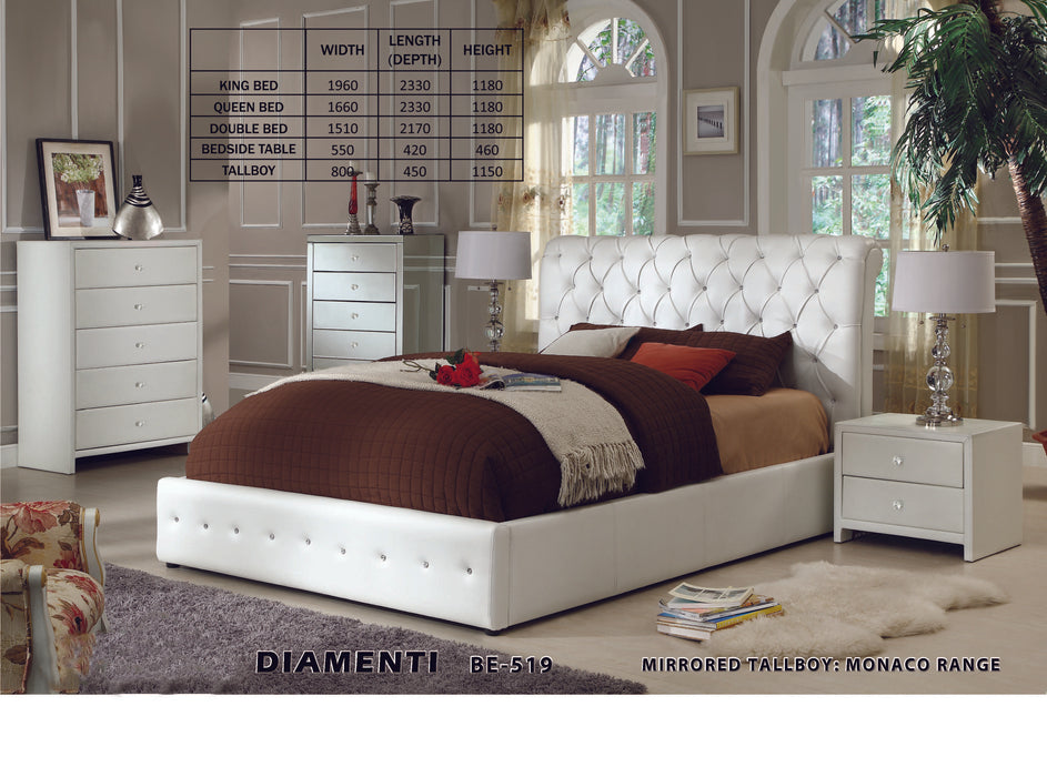 Diamente Leather Bed Frame