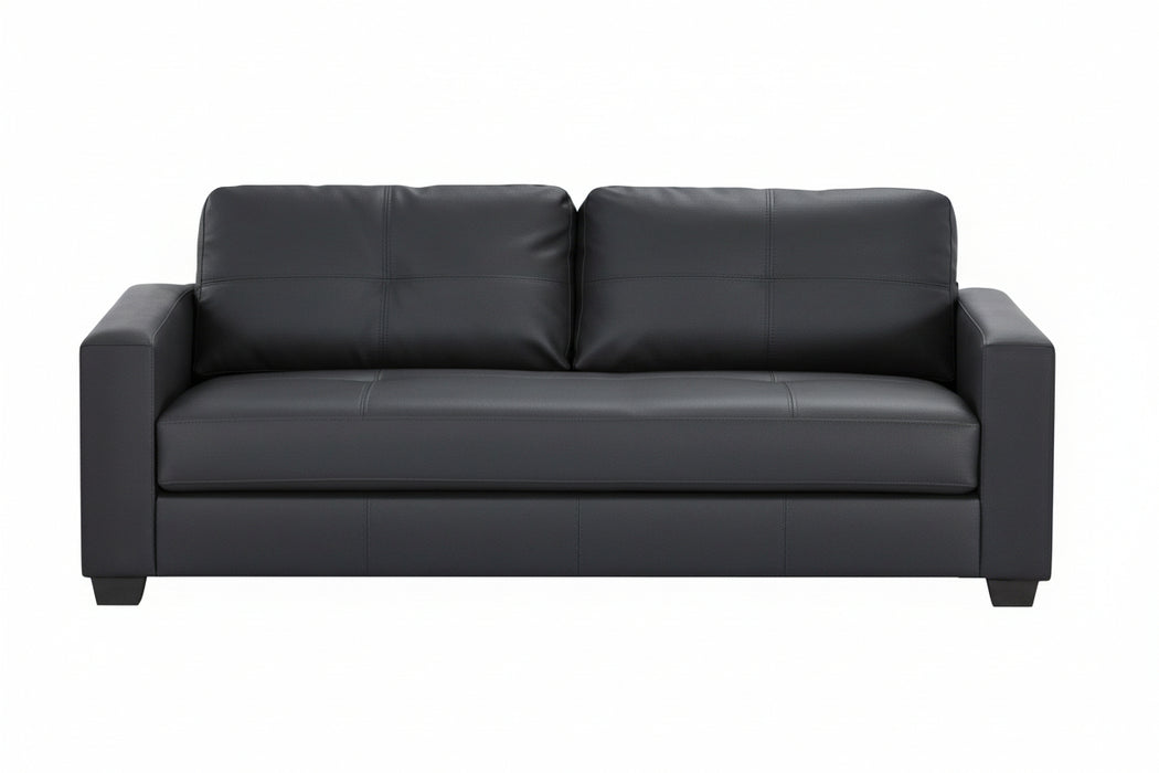 3 Seater Bianca Faux Leather Sofa - Fire Resistant