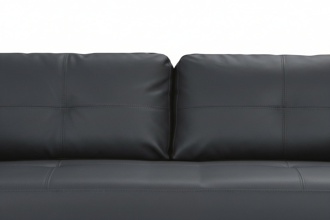 3 Seater Bianca Faux Leather Sofa - Fire Resistant