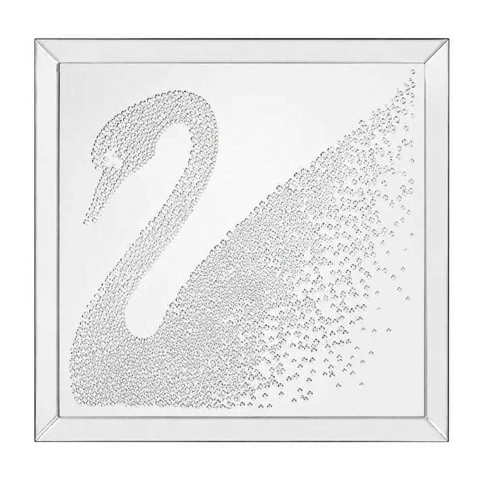 Crystal Large Swan Wall Mirror