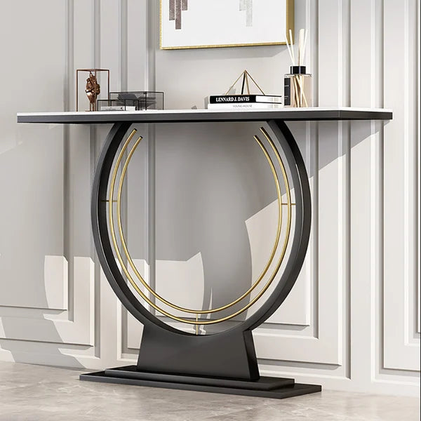 100cm  Modern Sintered Stone Top Console in Black and White