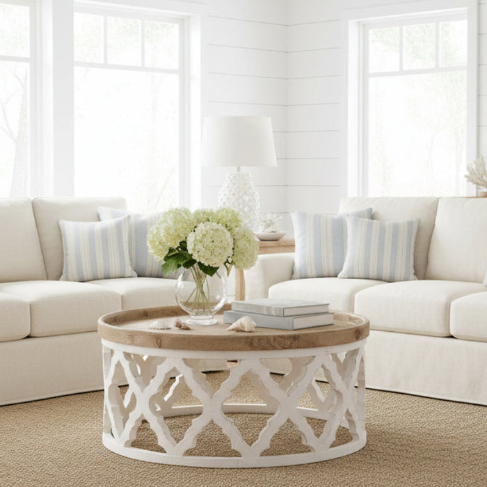Hamptons Dutch Wooden Round Coffee Table