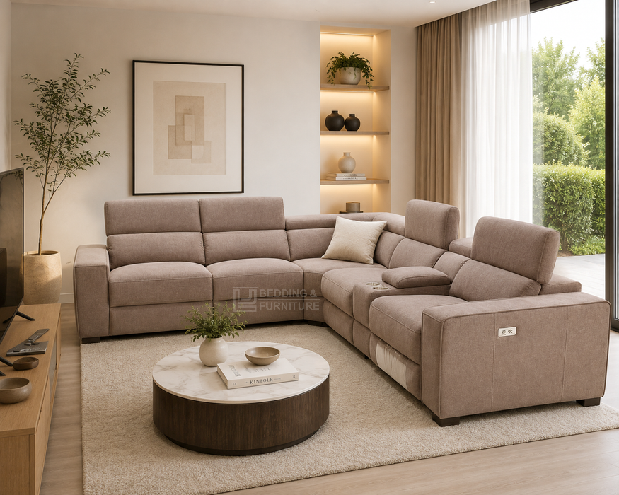 Hudson Corner Modular Lounge in Fabric