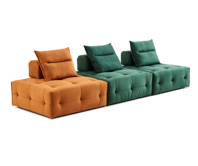 Mary Square Single Modular Relaxing Accent Sofa Chair