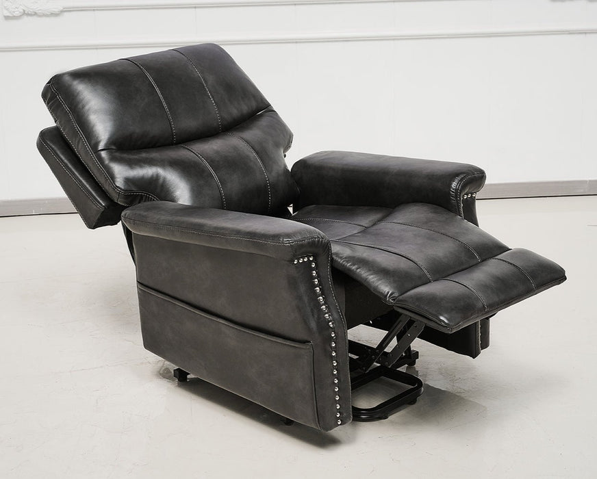 Black Sonia PU Leather Electric Lift Up Recliner Armchair with Remote Control