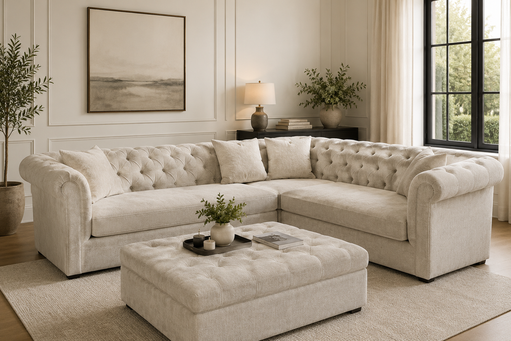 Amira Australian Made Chesterfield Corner Lounge