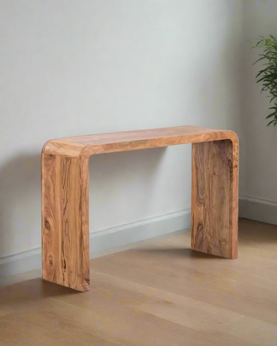 Natural Small Console Entryway Table 126cm