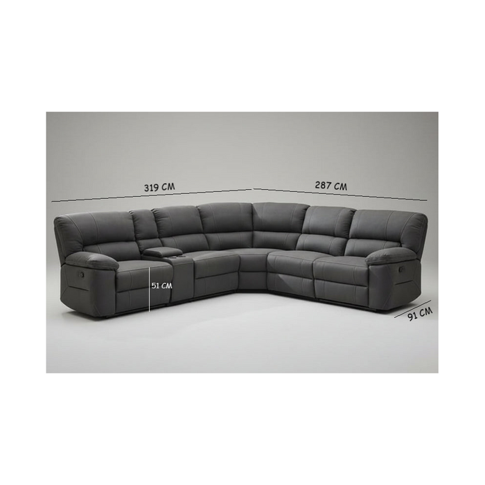 Hasting Corner Lounge with 3 Recliners