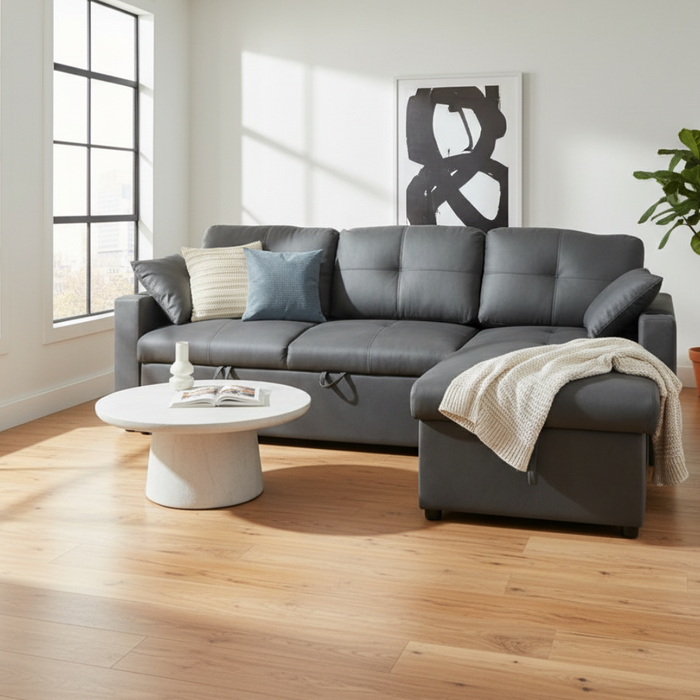 Romy Sofa Bed with Storage Chaise