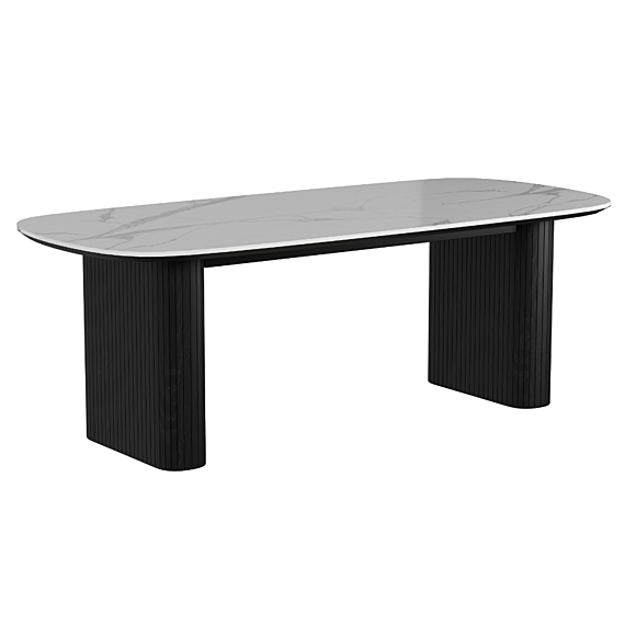 Nellie 7 Piece Dining Dining Set with Dark Grey Chairs