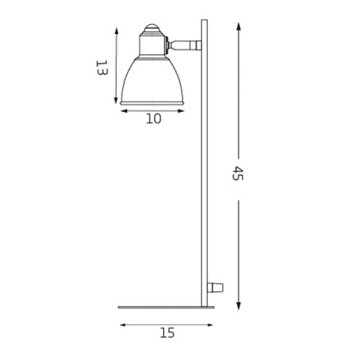 Kelvin Metal Ultra-slim Desk Lamp - Grey