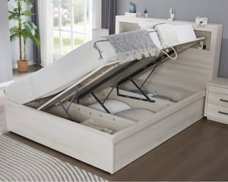 Bondi 4-Piece White Wash Bedroom Suite