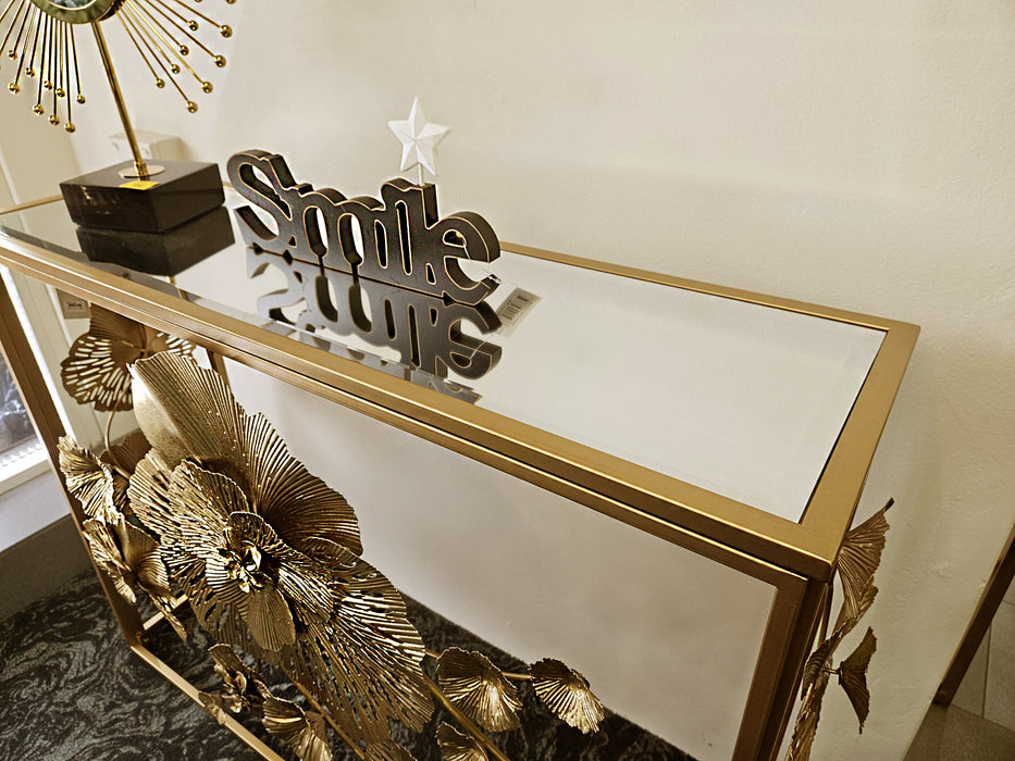 Lavish Gold Console Hallway Table 99cm