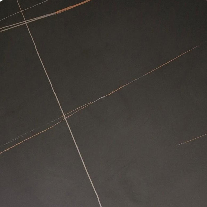 7 Pce Florida Dining Table & Black PU Leather Chair Set