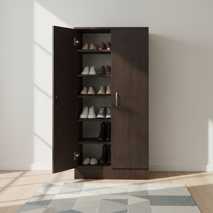 Milani Shoe Cabinet Walnut