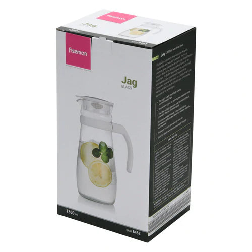 Jug 1300 ml with filter (glass)