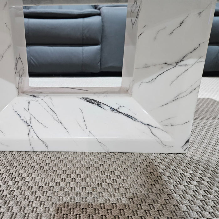 White Monaco Marble Coffee Table