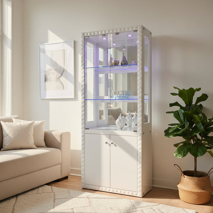 Orla Display Cabinet White