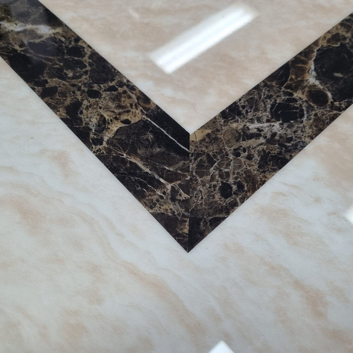 Dalton 1.2m Marble Coffee Table - Beige