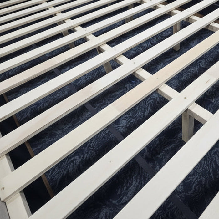 Luxe King Fabric Bed Frame Grey