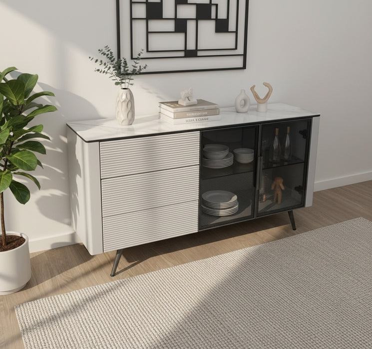 Brenton 1.4m Sideboard Buffet - Grey