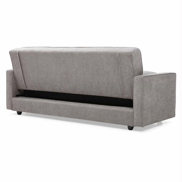 Junny Sofabed with Storage in Fabric Light Grey