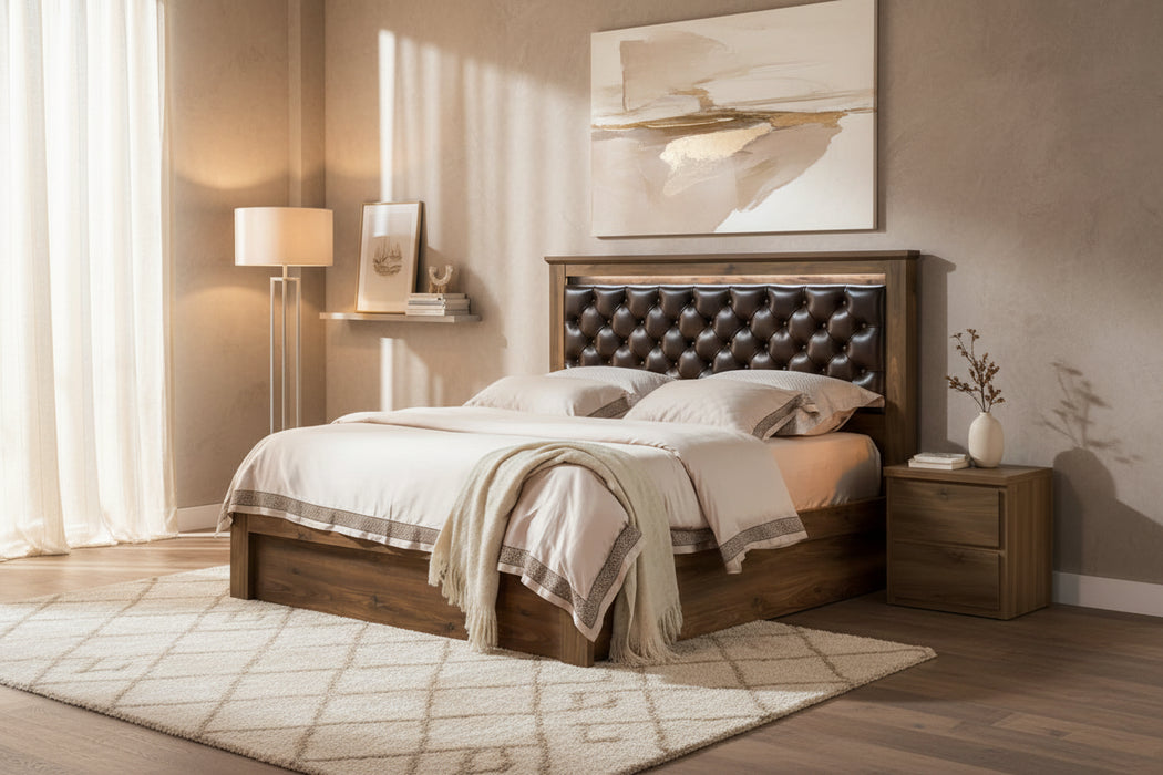 Alexander Bed with Phone Charger & LED Lights