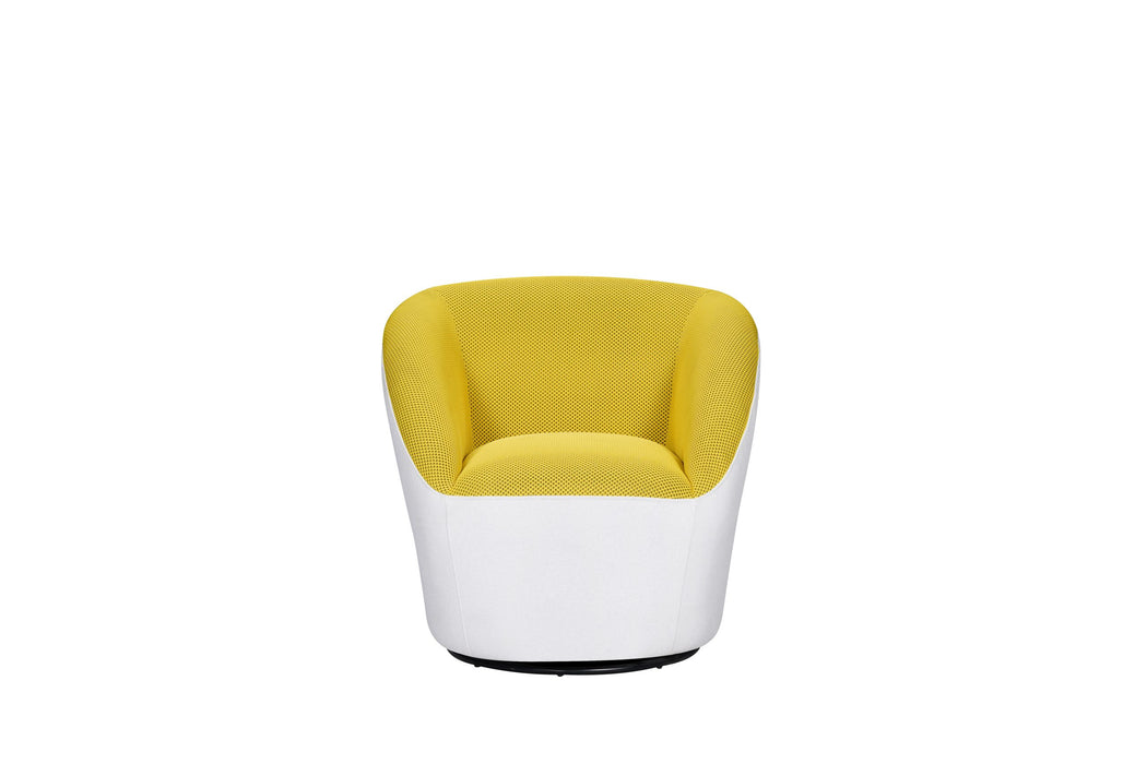 Vortex Swivel Armchair YELLOW