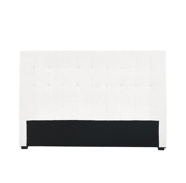 White Charlotte Upholstered Queen Bedhead