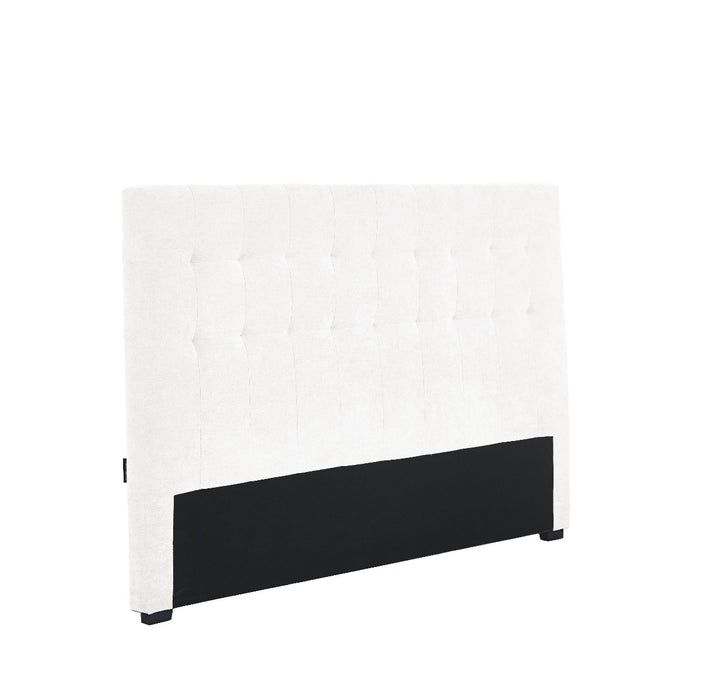 White Charlotte Upholstered Queen Bedhead