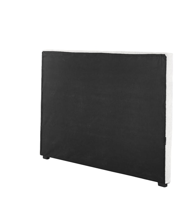 White Charlotte Upholstered Queen Bedhead