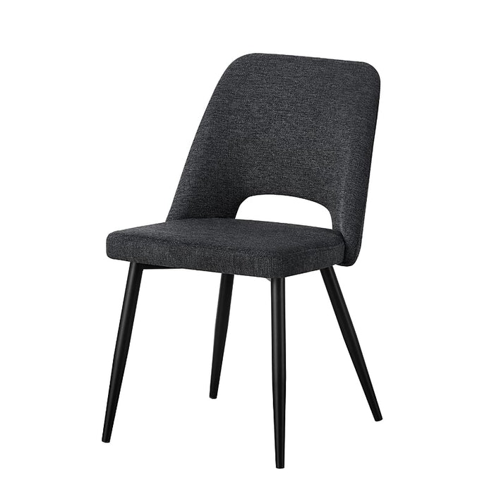 Nellie 7 Piece Dining Dining Set with Dark Grey Chairs