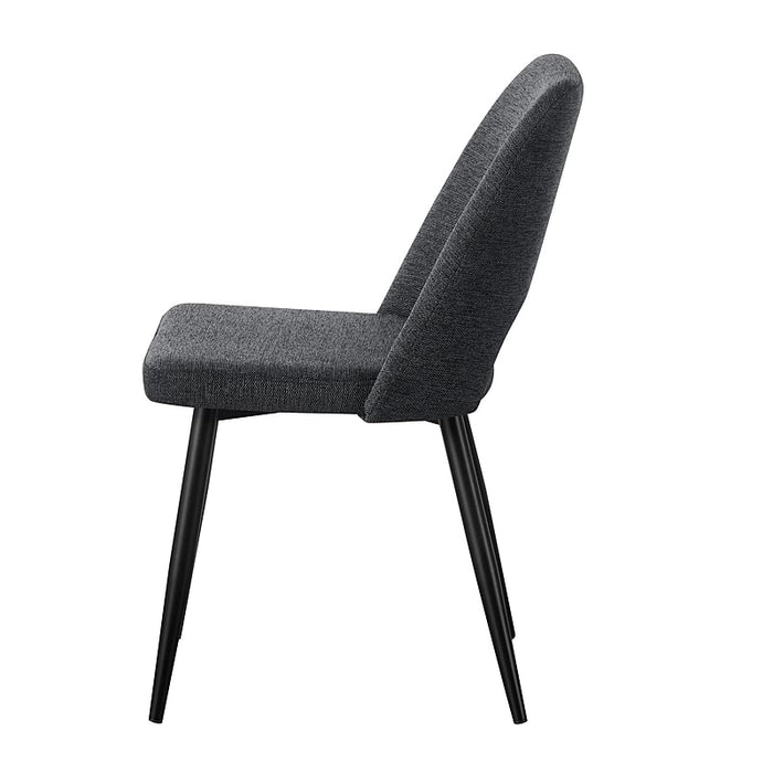 Nellie 7 Piece Dining Dining Set with Dark Grey Chairs