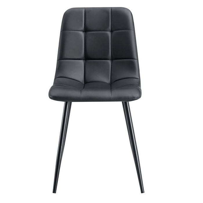 7 Pce Florida Dining Table & Black PU Leather Chair Set