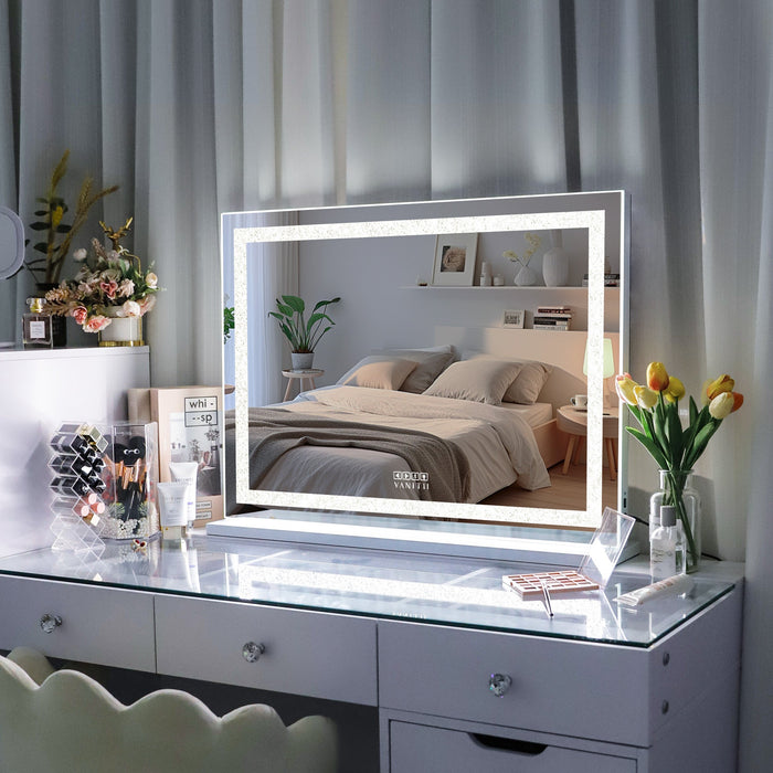 Crystal Dresser Mirror with Bluetooth with LED Music Mirror