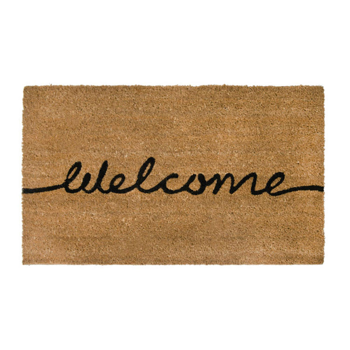 PVC Backed Coir Printed Mat Welcome