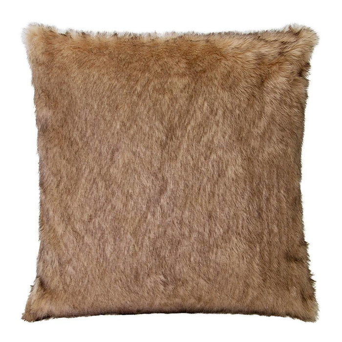 Brown Fox Faux Fur Cushion