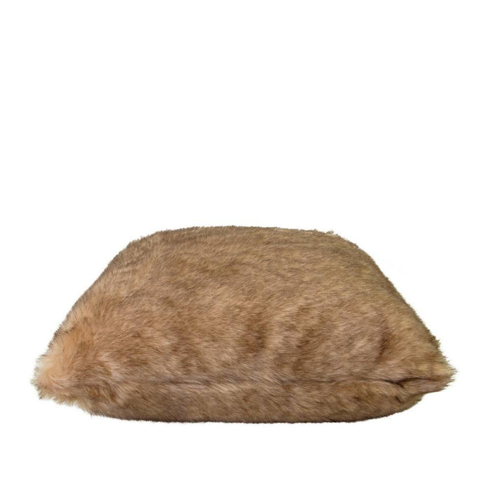 Brown Fox Faux Fur Cushion