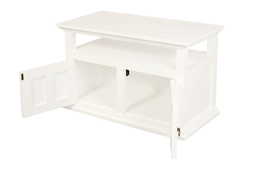 White Tasmania 2 Door Tv Stand