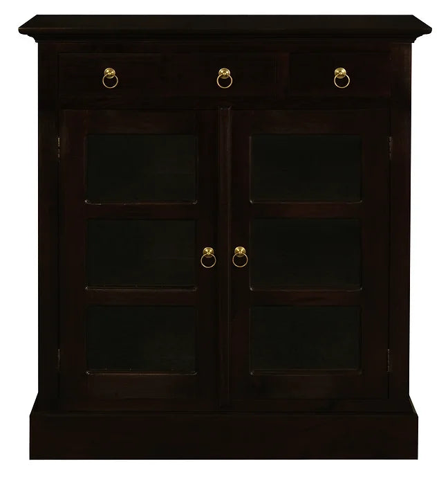 Tasmania 3 Drawer Solid Timber Display Cabinet